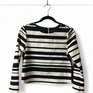 Sam Edelman Black & White Striped “Graphic Play” Top (Size S) – NWT